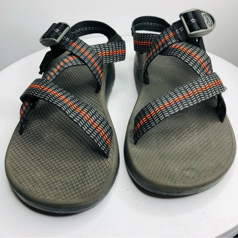 Chaco Z Cloud Traffic Orange men’s summer sandals SZ 13. RR2 - Picture 3 of 10
